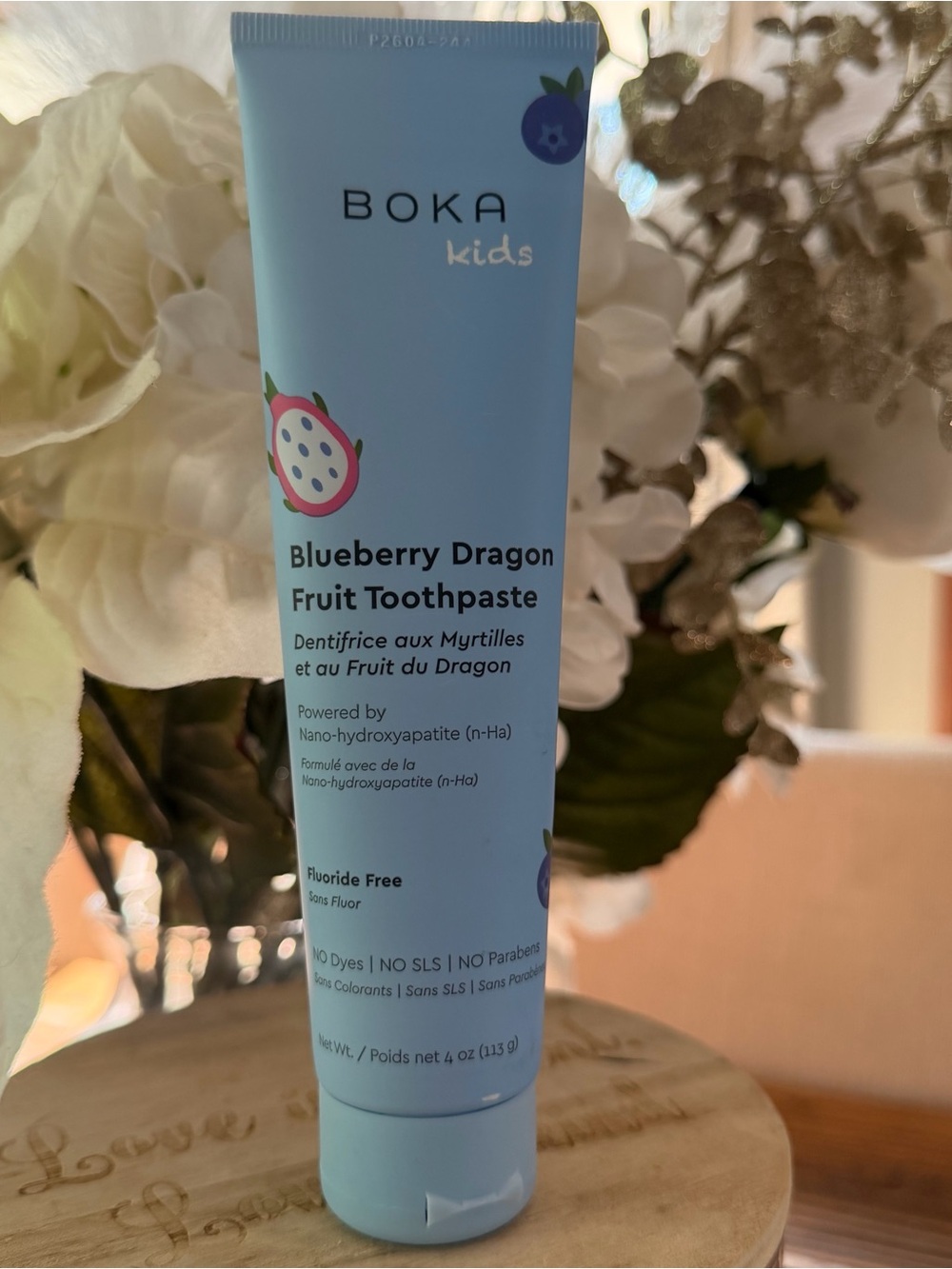 Boka Kids Toothpaste - Blueberry Dragon Fruit toothpaste 4 oz nano-hydroxy